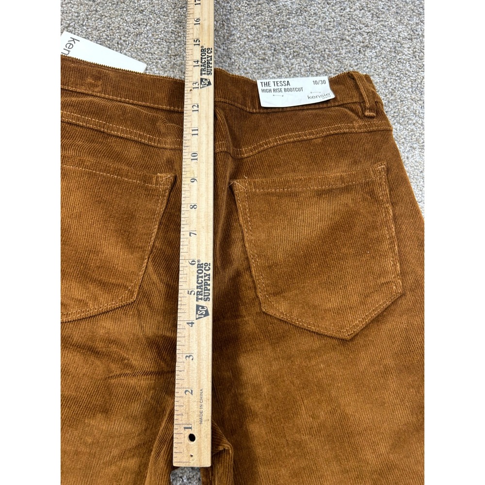 Kensie Jeans The Tessa High Rise Bootcut Corduroy Pants Brown 10/30 NWT #0665 - Picture 8 of 10
